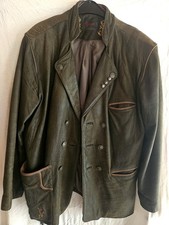 Trachten Lederjacke Herren, echtes Leder