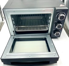 Minibackofen mit Timer - 15L Schwarz -1200W - Grill - Incl. Zubehör Von  KHG