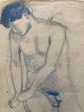 Zeichnung Atelier 1910 Alfred