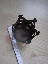 Krone Rund Dekoration Sammlerstück Metall Klein Tischdeko Gartendekoration Zacke