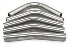 Edelstahl universal Rohrbogen lang Ø55,0mm 15° 30° 45° 60° 90° Auspuff V2A 55mm