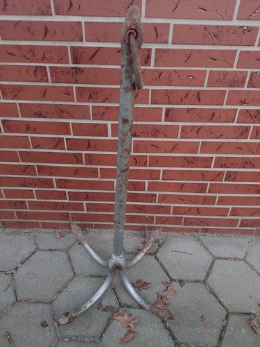 Vintage metall anker - vintage,
