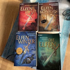 Bernhard Hennen -  4 Bücher - Die Elfen, Elfenwinter, Elfenlicht & Elfenkönigin 