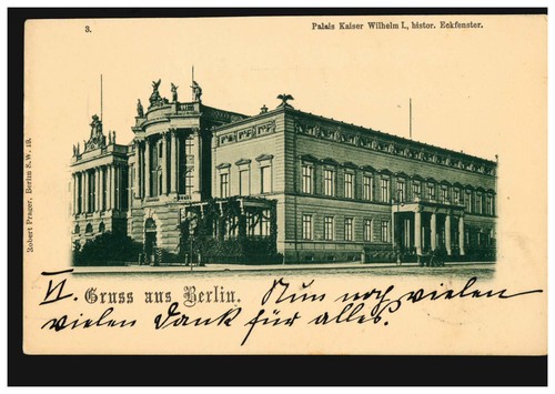 Gruss aus berlin palais - ak,