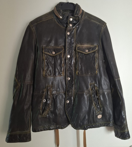 Diesel leder jacke - leder,