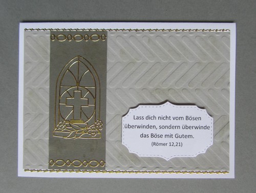 Karte zur konfirmation - zur, taufe