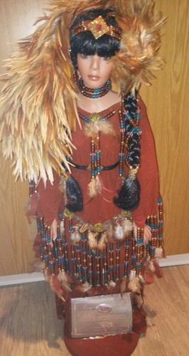 Rustie indianer porzellanpuppe - rustie,