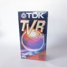 2x TDK VHS Videokassette TVR 240 4 Stunden Videokassetten Leerkassetten TV