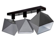 Decken Lampe grau weiß