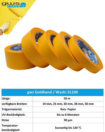 Gws goldband washitape - gws,