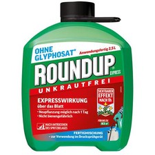 Roundup Unkrautvernichter Express 2,5 Liter AF Unkrautex gegen Unkrautfrei