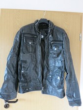 Herrenjacke Lederimmitat neu