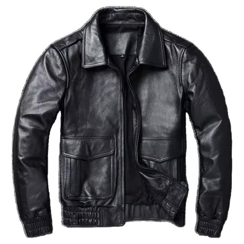 Schwarze bomber lederjacke - schwarze,
