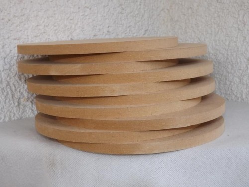 Mdf platte roh - 10, rund