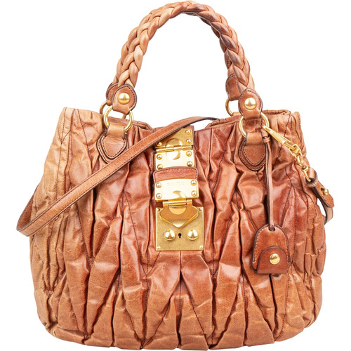 Miu matelassé leather - miu,