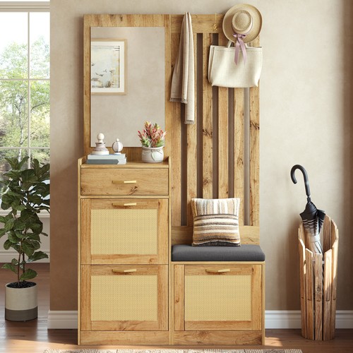 Kompaktgarderobe mit spiegel - mit,