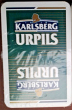 Kartenspiel der Brauerei KARLSBERG UR-PILS Die echten ASS anno 2001 Leinen (OVP)