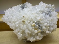 Riesige Quarz- Bergkristallstufe, Pyrit, Cavnic, Rumänien, 31 x 22 cm, 5,7 kg