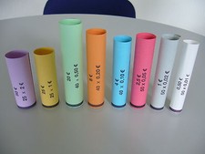 204 x Münzhülsen Münzhüllen Cointubes 0,01 bis 2,00 € gemischt f. Münzen neu!!  