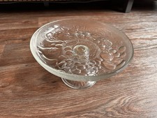 Nr. 181 Antike Glasschale mit Fuß/Obstschale 25,5/14cm hoch