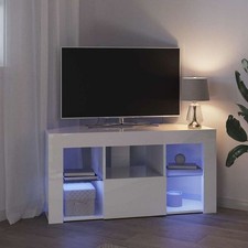 Eck LED TV Schrank Hochglanz