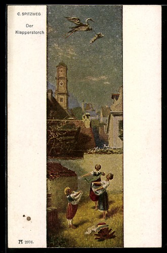 Künstler carl spitzweg - künstler-ak,