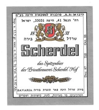 altes Bieretikett Brauerei