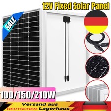 100W 150W 210W Monokristallin Solarmodul Photovoltaik PV 12V Mono Solarpanel