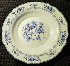 Arcopal France  Suppenteller 22,5 cm weiß Wellenrand Zwiebelmuster