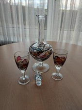 Likör- Solingen/K&K Styling - Karaffe  Stöpsel 2 Schnapsgläser