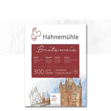 (1,66€/Blatt) Aquarellblock Britannia matt 30 x 40 cm, 12 Blatt, 300g/m² Papier