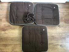 3 x Kettler HKS Sitzkissen Polster Auflagen Kissen Bank Sitz 50 cm braun