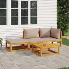Garden Lounge Set Taupe