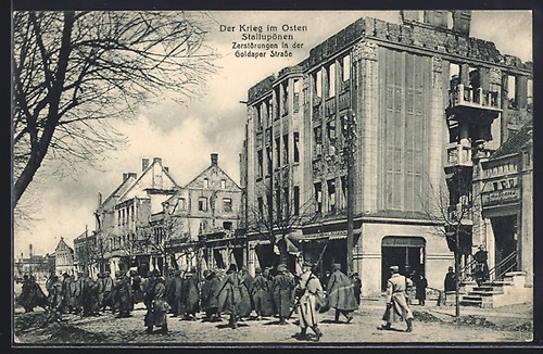 Stallupönen zerstörungen - ak,