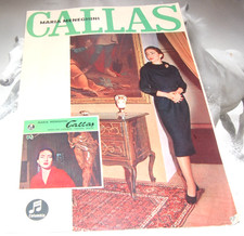 COLUMBIA origi. Faltblatt SCHALLPLATTEN Katalog für  Maria Meneghini Callas 1960