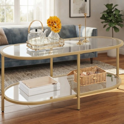 Stilvoller goldener ovaler