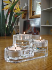 Windlicht Set Kristall Glas