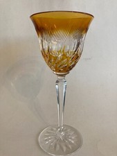 Römer Weinglas Weinrömer bunt bernsteinfarben Kelchform Kelch 21cm Kristall