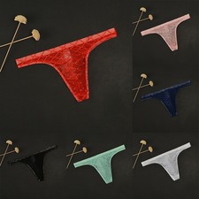 Ultradünne atmungsaktive Mesh T Back Tangas für Männer mit Rautenmuster