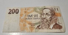200 Tschechische Kronen Schein Tschechien 1993