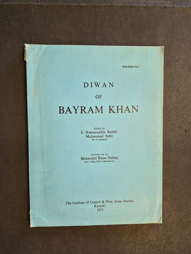 Diwan bayram khan - khan, rashdi