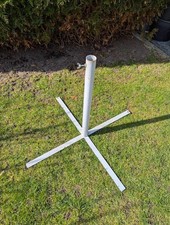 XXL Sonnenschirmständer, Flacheisen, Stativ Fuß. Mast Halterung Fixierung Rohr