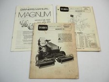 Toro Reelmaster 216 Rasenmäher Operators Manual Parts Catalog 1988