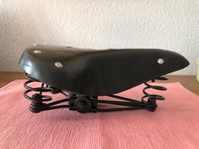 Retro Fahrradsattel schwarz unbenutzt mit 3 Federn