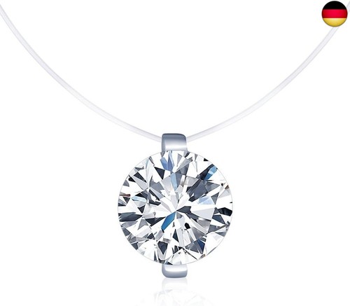 Schwebender stein kette - kette, damen