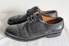 ED MEIER Derbyschuhe ALTIERI  Budapester Business-Schuhe Leder schwarz Gr. 42,5