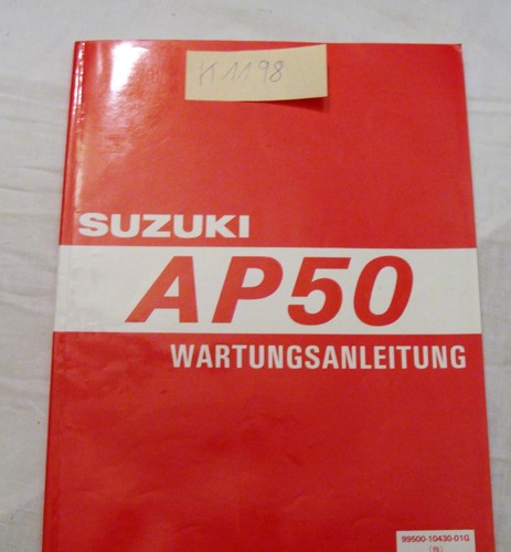 Suzuki ap50 werkstatthandbuch - suzuki,