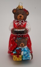 Glas-Ornament „Mama Bär“