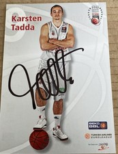 Karsten Tadda. Autogrammkarte Basketball Brose Baskets