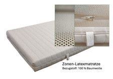16 cm Natur-Latexmatratze